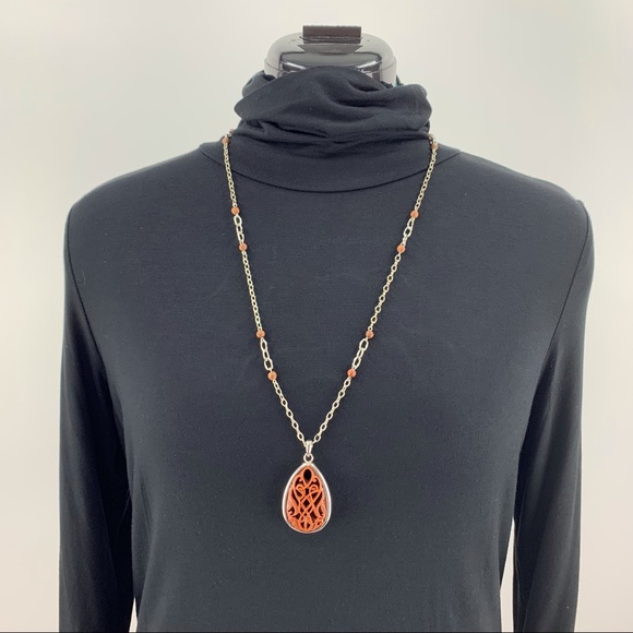 Lia Sophia Retired Ponocos Resin and Wood Bead Necklace, 33L62 - Picture 15 of 16